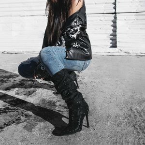 Jessica Simpson Layzer jeweled boots